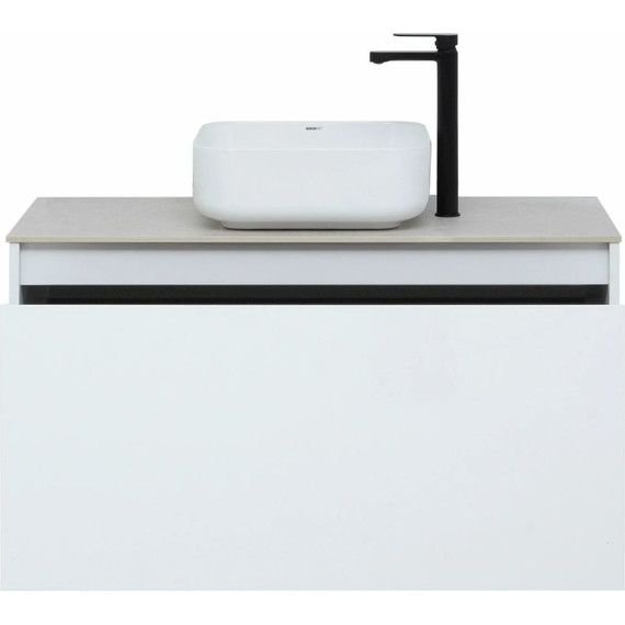 Тумба подвесная со столешницей Aquanet Nova Lite 100 см 242580 (1 ящик) белый, Цвет фасада: белый - фото 11