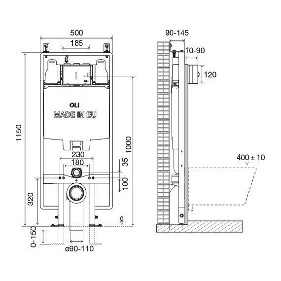 Инсталляция для унитаза Oli 74 (механическая) 601803 - фото 4