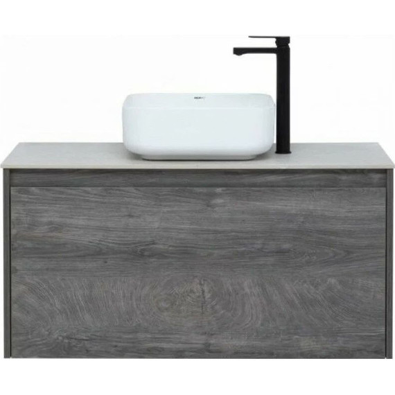 Тумба подвесная со столешницей Aquanet Nova Lite 100 см 242579 (1 ящик) дуб рошелье, Цвет фасада: дуб рошелье - фото 10