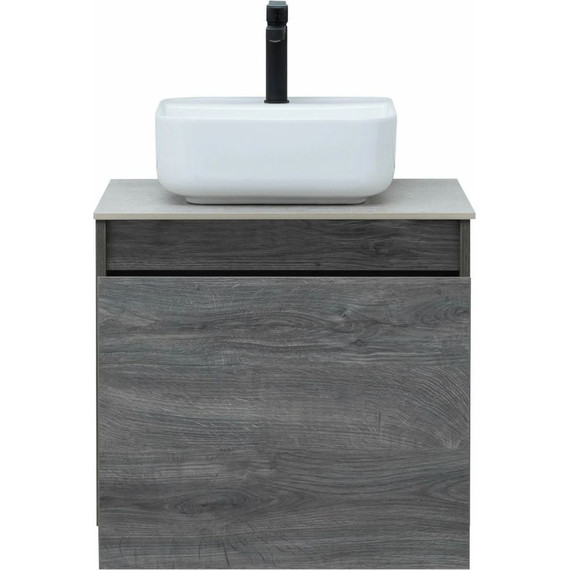 Тумба подвесная со столешницей Aquanet Nova Lite 60 см 242570 (1 ящик) дуб рошелье, Цвет фасада: дуб рошелье - фото 8