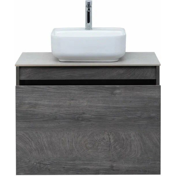 Тумба подвесная со столешницей Aquanet Nova Lite 75 см 242274 (1 ящик) дуб рошелье, Цвет фасада: дуб рошелье - фото 7