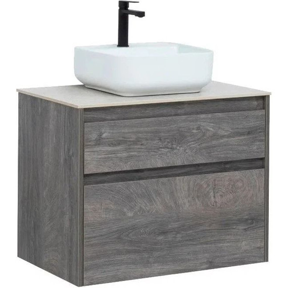 Тумба подвесная со столешницей Aquanet Nova Lite 75 см 242273 (2 ящика) дуб рошелье, Цвет фасада: дуб рошелье - фото 13