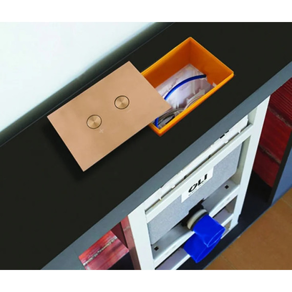 Кнопка смыва Oli Blink (пневматическая) 878782, бронза - фото, картинка 2 Кнопка смыва Oli Blink (пневматическая) 878782, бронза - фото 2