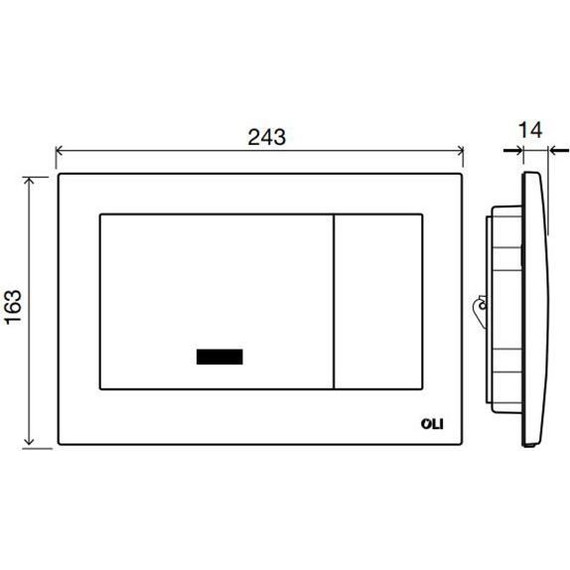 Кнопка смыва Oli Electra III (сенсорная) 079206, хром глянцевый - фото 4