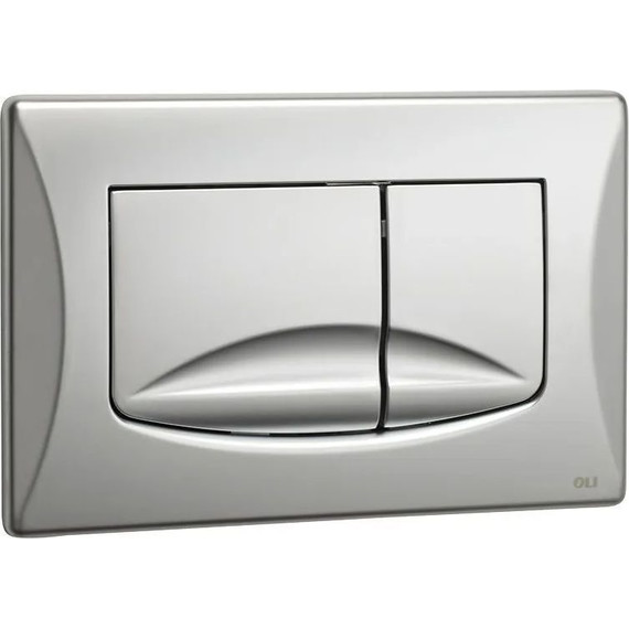 Кнопка смыва Oli River Dual (механическая) 638506, хром матовый - фото, картинка 2 Кнопка смыва Oli River Dual (механическая) 638506, хром матовый - фото 2