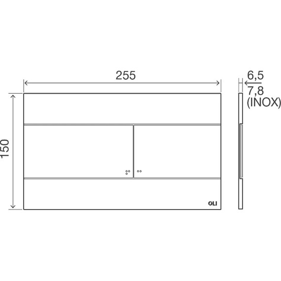 Кнопка смыва Oli Slim (механическая) 154962, золото - фото, картинка 2 Кнопка смыва Oli Slim (механическая) 154962, золото - фото 2
