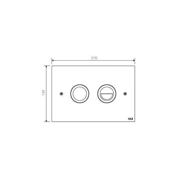 Кнопка смыва Oli Trend (пневматическая) 656504, хром глянцевый - фото, картинка 2 Кнопка смыва Oli Trend (пневматическая) 656504, хром глянцевый - фото 2