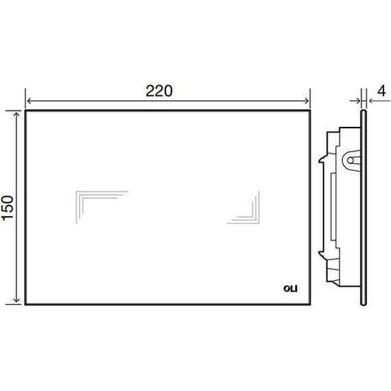 Кнопка смыва Oli Tribe (сенсорная) 879063, черный - фото 7