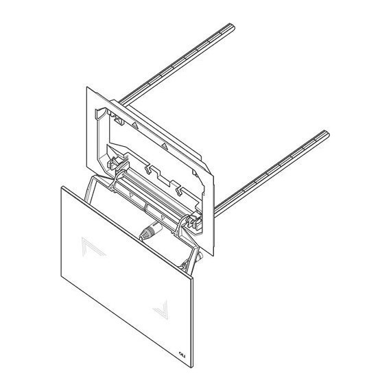 Кнопка смыва Oli Tribe (сенсорная) 879065, белый - фото 3