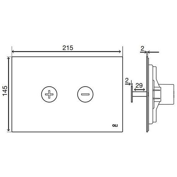 Кнопка смыва Oli Trumpet (пневматическая) 046199, хром глянцевый - фото, картинка 4 Кнопка смыва Oli Trumpet (пневматическая) 046199, хром глянцевый - фото 4