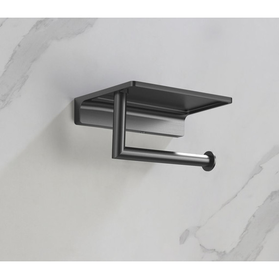 Держатель для туалетной бумаги Timo Selene 13043/18, чёрное золото - фото 4