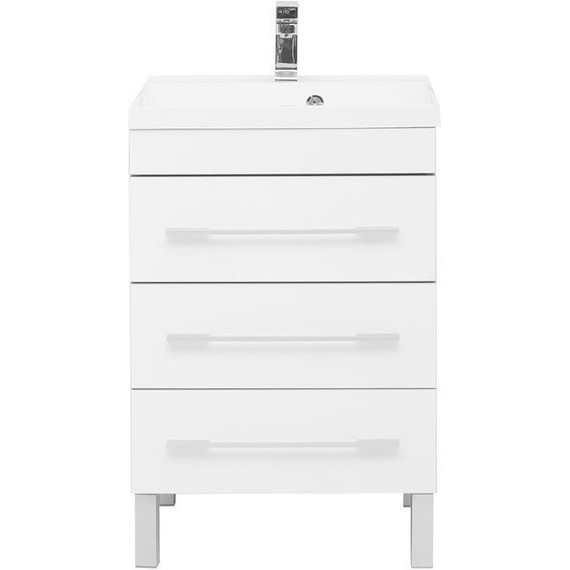 Тумба напольная с раковиной Aquanet Верона 58 см 178253 (3 ящика) белый - фото 4