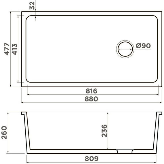 Кухонная мойка Omoikiri Tokara 88 WH-Glossy 4993867, белый глянцевый - фото 2