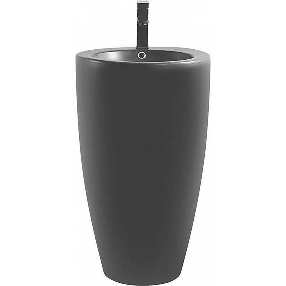 Раковина напольная Azario Comella 50 см AZ-311MB, черный матовый - фото 2