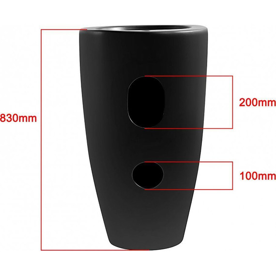 Раковина напольная Azario Comella 50 см AZ-311MB, черный матовый - фото 3