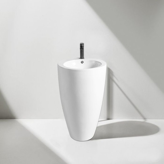 Раковина напольная Azario Comella 50 см AZ-311 - фото, картинка 4 Раковина напольная Azario Comella 50 см AZ-311 - фото 4