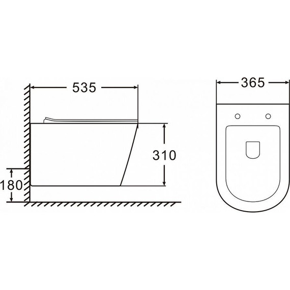 Унитаз подвесной безободковый Azario Fonti AZ-402W с крышкой микролифт - фото 3