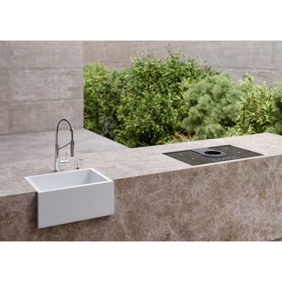 Кухонная мойка Omoikiri Mikura 61 WH-Glossy 4993257, белый глянцевый, Цвет производителя: белый глянцевый - фото 3