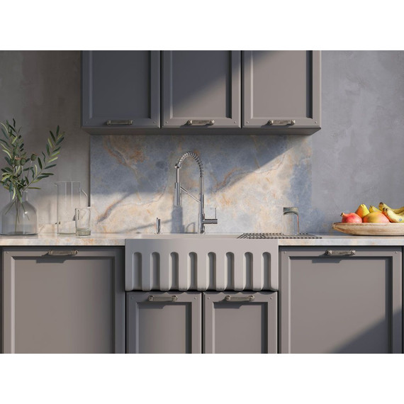 Кухонная мойка Omoikiri Mikura 76 WH-Glossy 4993258, белый глянцевый, Цвет производителя: белый глянцевый - фото 2