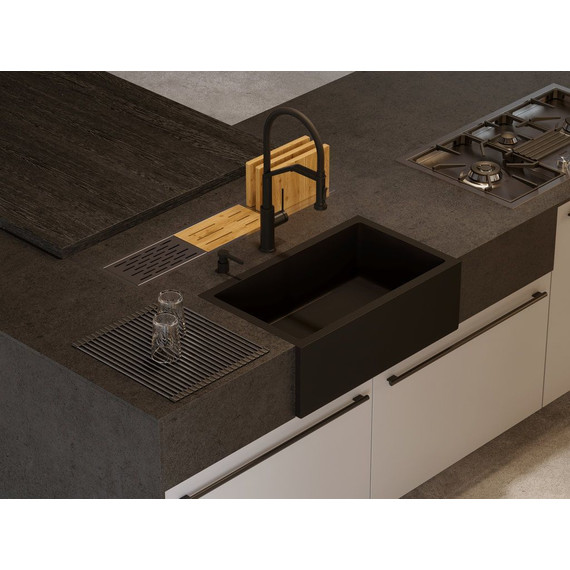 Кухонная мойка Omoikiri Mikura 76 BL 4997075, чёрный, Цвет производителя: чёрный - фото 2