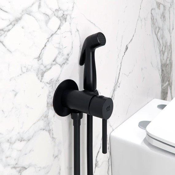 Набор для гигиенического душа Milardo Tidy 001BLR0M08, чёрный матовый - фото 2