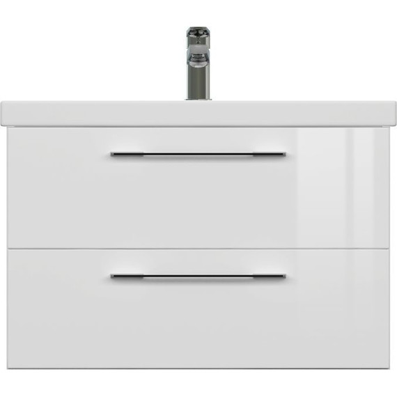 Тумба подвесная с раковиной Cersanit Lara 70 см 64135, 2 ящика, белый - фото, картинка 6 Тумба подвесная с раковиной Cersanit Lara 70 см 64135, 2 ящика, белый - фото 6