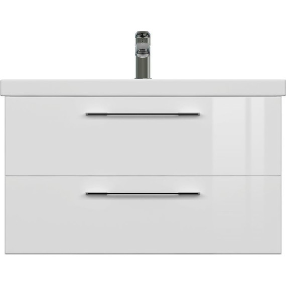 Тумба подвесная с раковиной Cersanit Lara 80 см 64137, 2 ящика, белый - фото, картинка 6 Тумба подвесная с раковиной Cersanit Lara 80 см 64137, 2 ящика, белый - фото 6