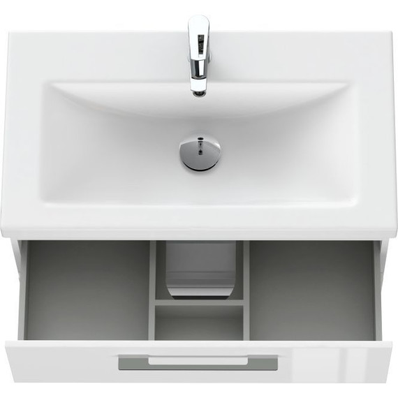 Тумба подвесная с раковиной Cersanit Lara 80 см 64137, 2 ящика, белый - фото, картинка 11 Тумба подвесная с раковиной Cersanit Lara 80 см 64137, 2 ящика, белый - фото 11