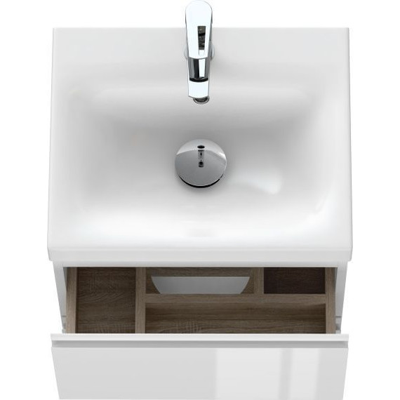 Тумба подвесная с раковиной Cersanit Moduo 50 см 64139, белый - фото, картинка 10 Тумба подвесная с раковиной Cersanit Moduo 50 см 64139, белый - фото 10