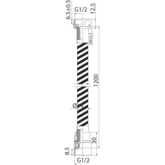Душевой шланг Iddis Optima Home 1200 мм A50611 1.2 - фото 5