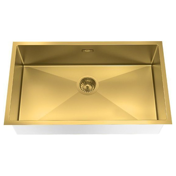Кухонная мойка Iddis Edifice EDI74B0i77 1,2 мм, золото матовое - фото 2