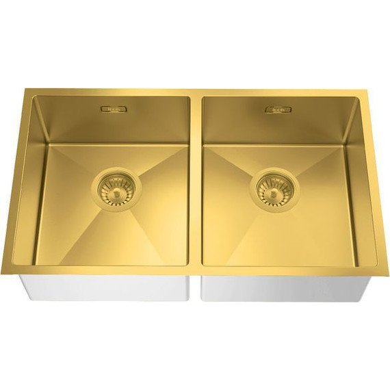 Кухонная мойка Iddis Edifice EDI75B2i77 1,2 мм, золото матовое - фото 2