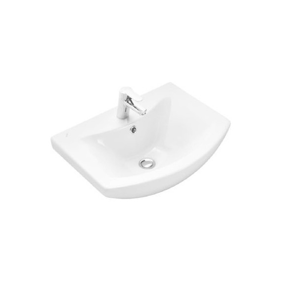 Тумба напольная с раковиной Mirsant Оптима 55 см, белый - фото 2