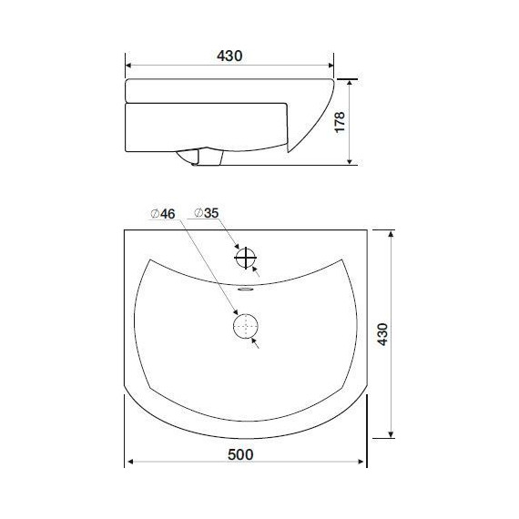 Тумба напольная с раковиной Mirsant Оптима 50 см, белый - фото 7