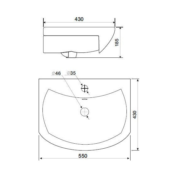Тумба напольная с раковиной Mirsant Оптима 55 см, белый - фото 7