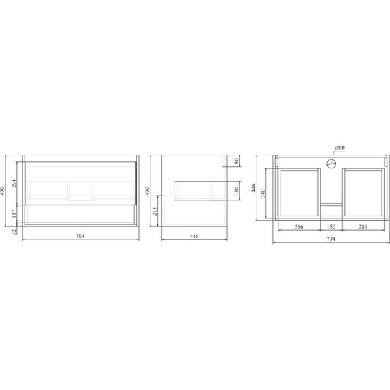 Тумба подвесная с раковиной Mirsant Scandy 80 см, белый - фото, картинка 5 Тумба подвесная с раковиной Mirsant Scandy 80 см, белый - фото 5