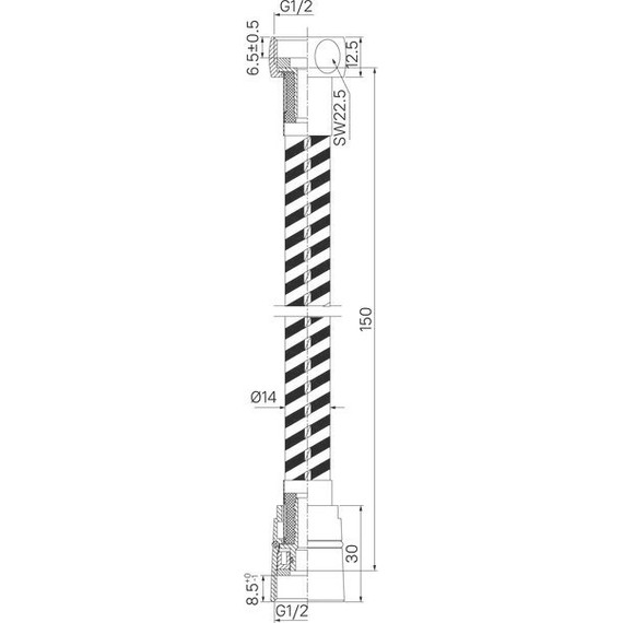 Душевой шланг Iddis Optima Home 1500 мм OPH15WLi19, белый матовый - фото 6