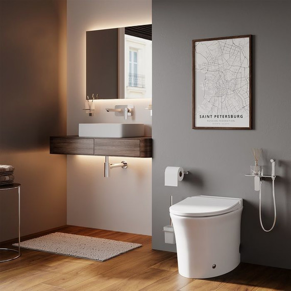 Унитаз приставной безободковый импульсный Iddis Pulse PULIDSEi26 с крышкой микролифт - фото 4