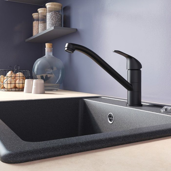 Смеситель для кухни Milardo Meal M02BLR0M05, черный матовый - фото 7