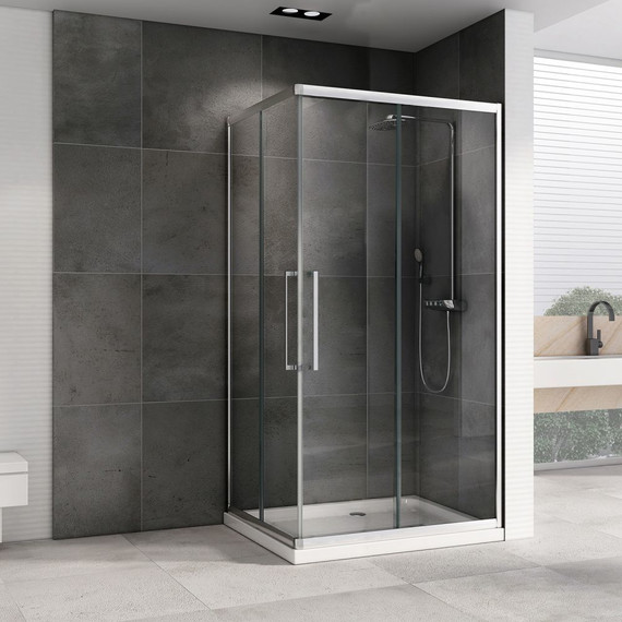 Душевое ограждение Abber Schwarzer Diamant 120х90 см AG02129H, хром/прозрачное - фото 3