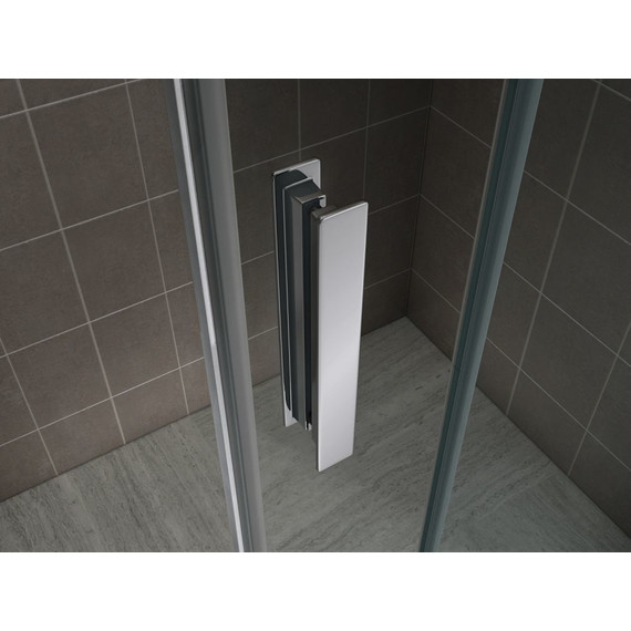 Душевая дверь Abber Komfort 120 см AG90120 (стекло 8 мм), хром/прозрачное - фото 6