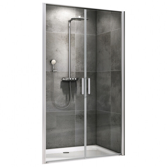 Душевая дверь Abber Sonnenstrand 100 см AG04100C, хром/прозрачное - фото 