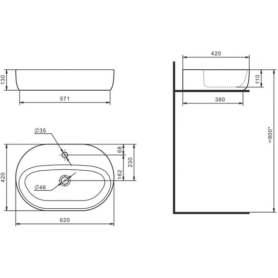 Раковина-чаша Santek Одри Round 62 см 1.WH50.1.710 - фото, картинка 6 Раковина-чаша Santek Одри Round 62 см 1.WH50.1.710 - фото 6