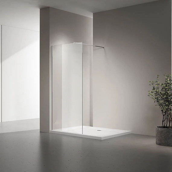 Душевая перегородка Veconi Korato 100 см KR72-100-01-C7 (стекло 8 мм) с кронштейном в комплекте, хром/прозрачное - фото, картинка 3 Душевая перегородка Veconi Korato 100 см KR72-100-01-C7 (стекло 8 мм) с кронштейном в комплекте, хром/прозрачное - фото 3