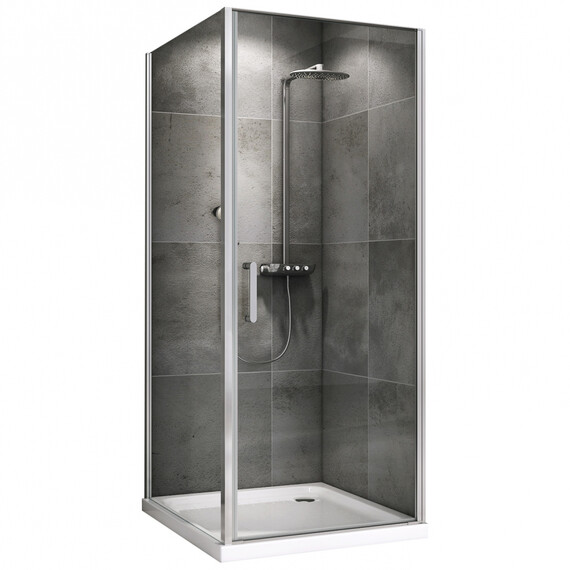 Душевое ограждение Abber Sonnenstrand 100х70 см AG04100-S70, хром/прозрачное - фото 