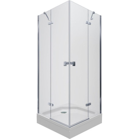 Душевое ограждение Triton Дельта 90x90 см, хром/прозрачное - фото 