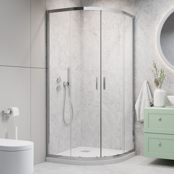 Душевое ограждение Radaway Alienta A 90x90 см, хром/прозрачное - фото 