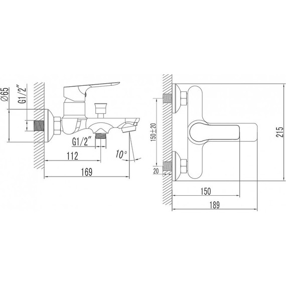 Смеситель для ванны Azario Avilla AZ-SU23394C - фото, картинка 6 Смеситель для ванны Azario Avilla AZ-SU23394C - фото 6