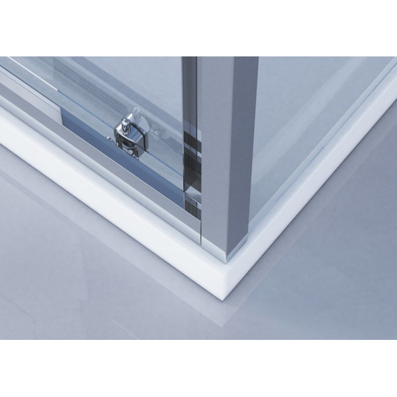 Душевое ограждение BelBagno 120x90 см DUE-AH-1-120/90-C-CR, хром/прозрачное - фото 3