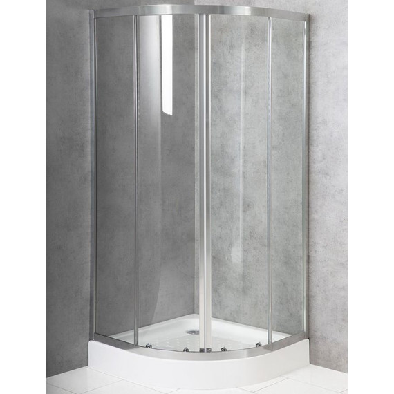 Душевое ограждение BelBagno 90x90 см DUE-R-2-90-C-Cr, хром/прозрачное - фото 